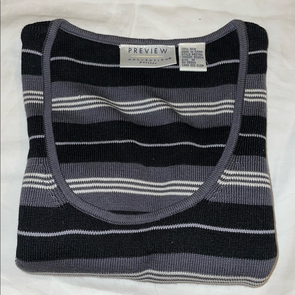 Preview collection striped vest